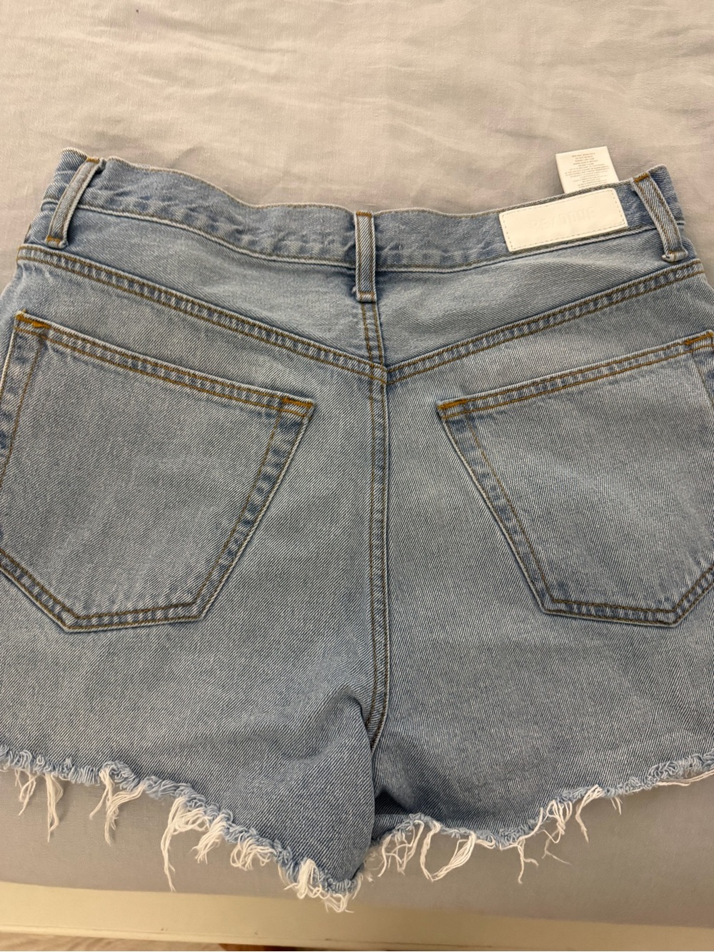Re/Done Light Blue Denim shorts